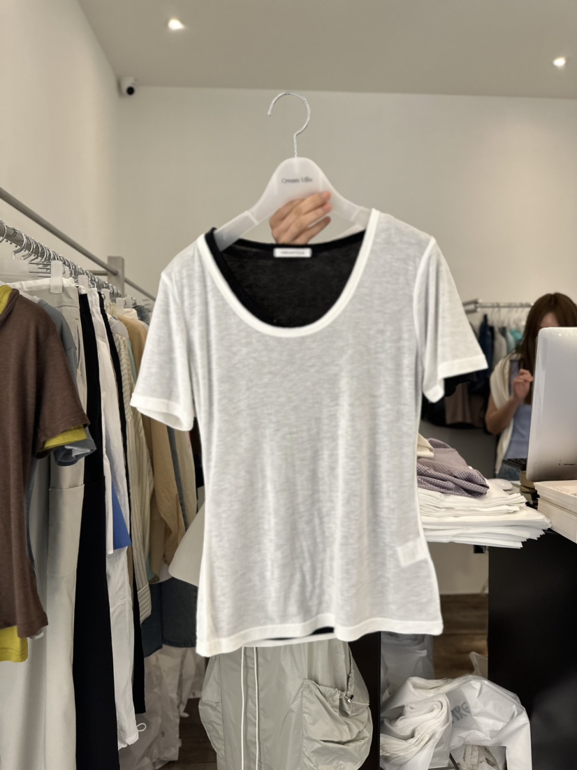 CREAM VILLA韓國直郵東大門代購女裝新品人氣T恤CREAMVILLAT恤圖色3