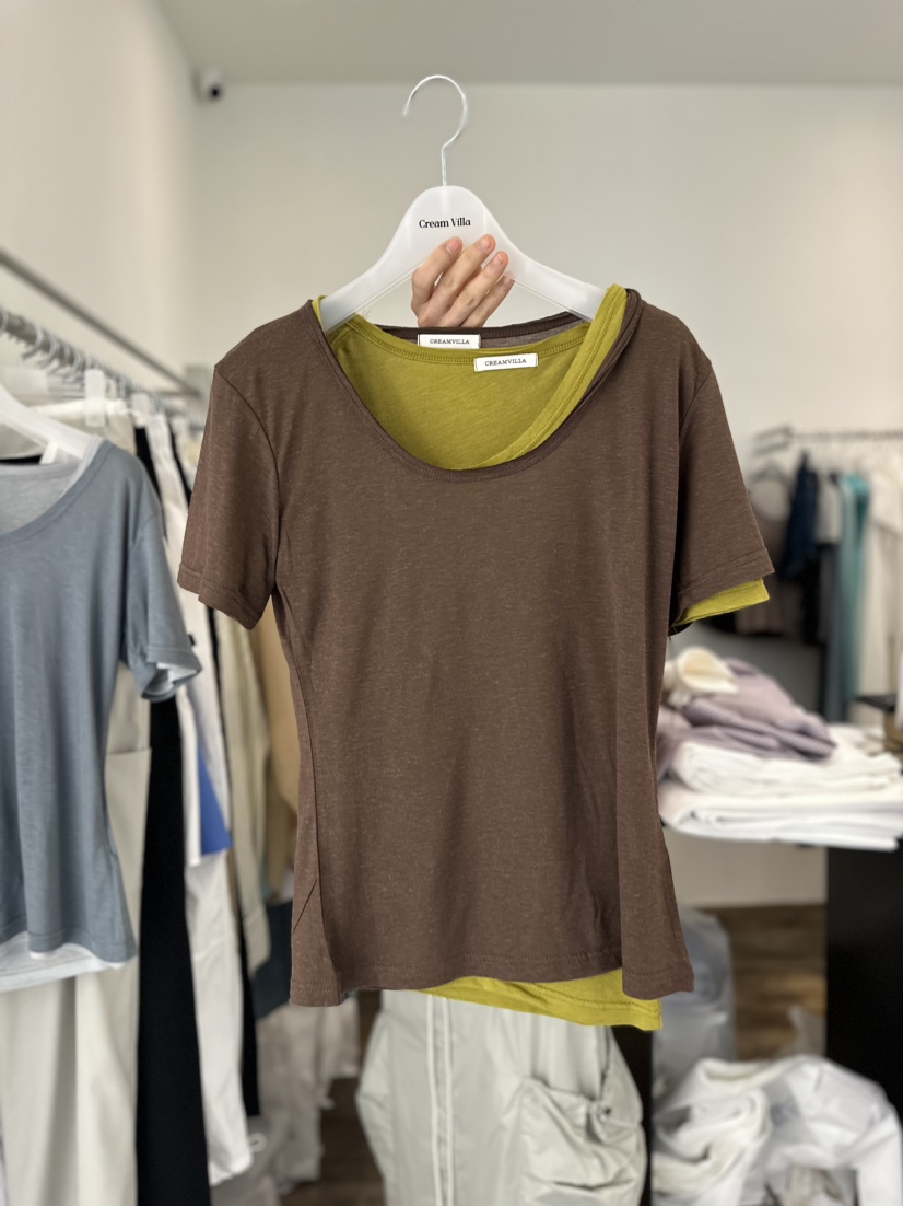 CREAM VILLA韓國直郵東大門代購女裝新品人氣T恤CREAMVILLAT恤圖色4