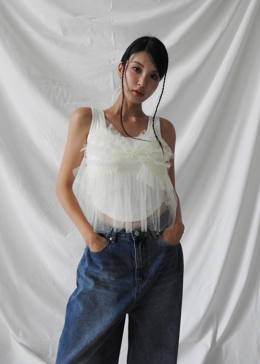 Judyque直郵韓國代購女裝新款人氣時尚職業推薦熱賣吊帶背心JUDYQUE吊帶/背心
