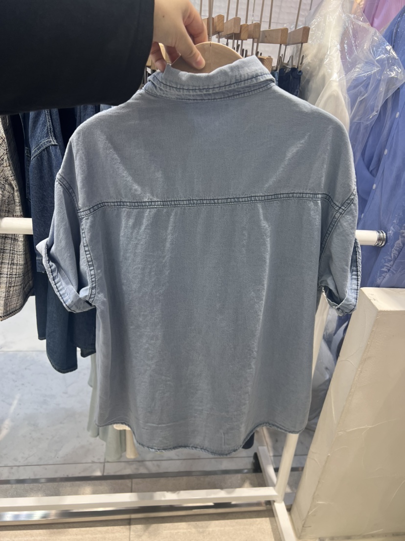 LIVE/LULULALLA直郵韓國代購女裝新品休閑人氣襯衫蕾絲衫口袋LIVE/LULULALLA襯衫/蕾絲衫