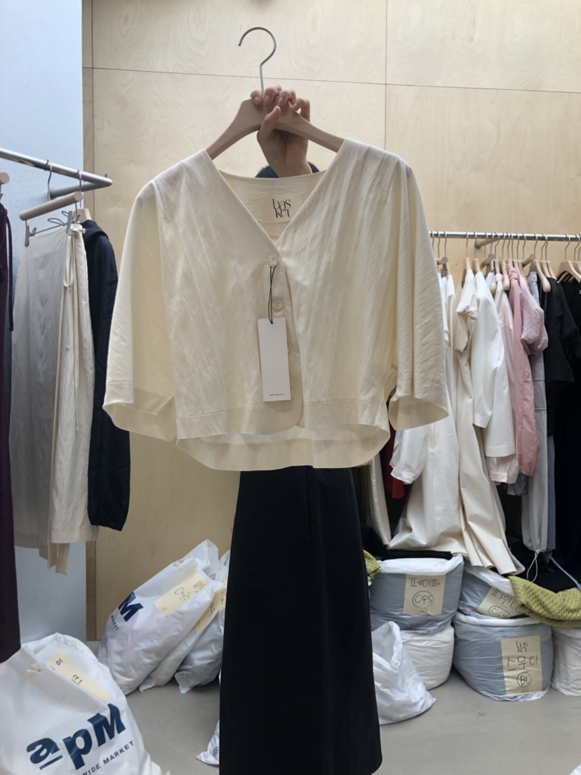 BASKET直郵韓國代購女裝新款真品時尚休閑熱賣人氣襯衫蕾絲衫BASKET襯衫/蕾絲衫