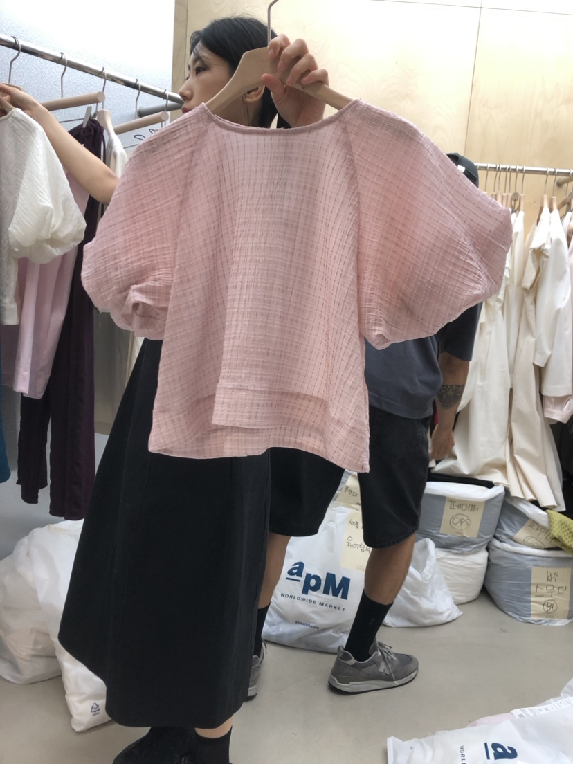 BASKET韓國直郵東大門實拍女裝新品休閑時尚職業襯衫蕾絲衫BASKET襯衫/蕾絲衫