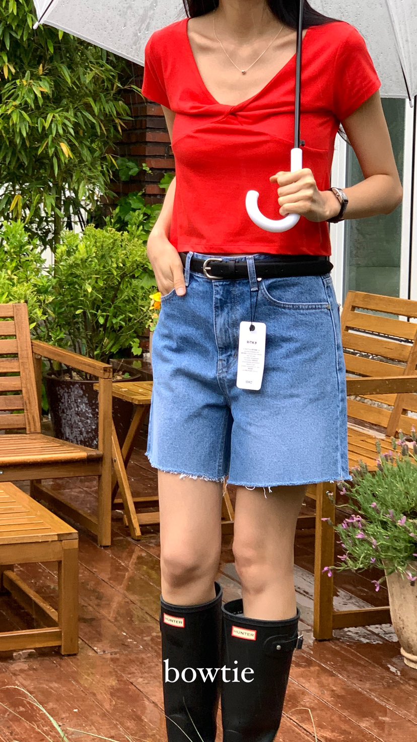 BOWTIE韓國直郵東大門代購女裝新款24春夏人氣時尚職業短褲GLITTER短褲