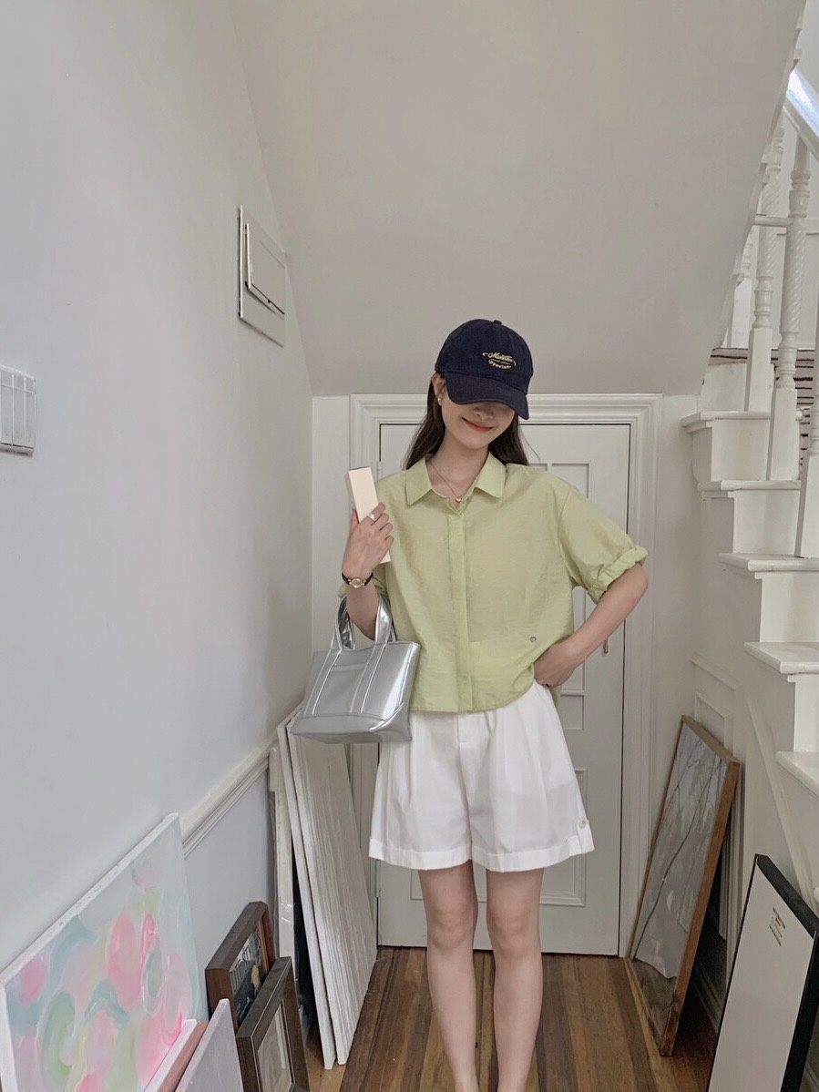 HER直郵韓國代購女裝新款人氣時尚職業休閑熱賣24春夏短褲HIPTIQUE短褲