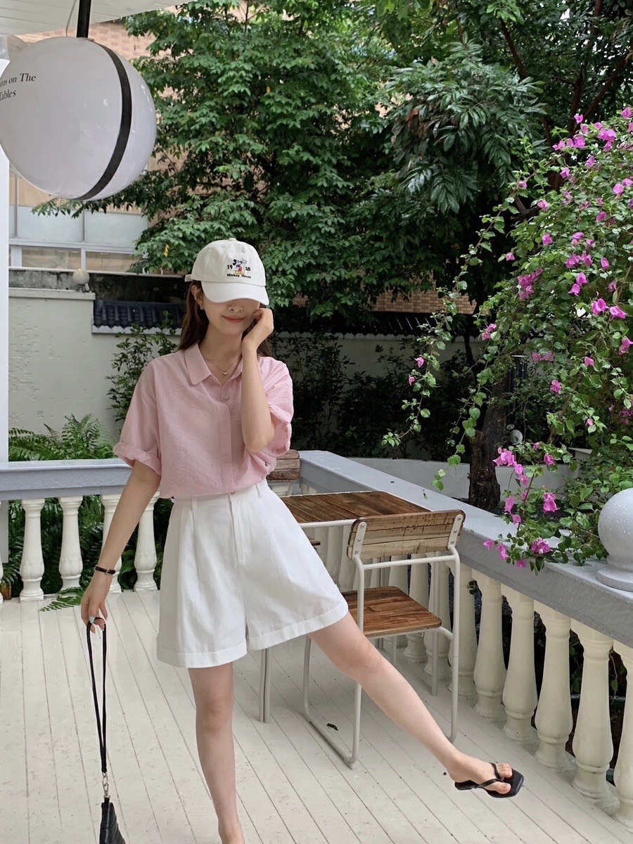 HER直郵韓國代購女裝新款人氣時尚職業休閑熱賣24春夏短褲HIPTIQUE短褲