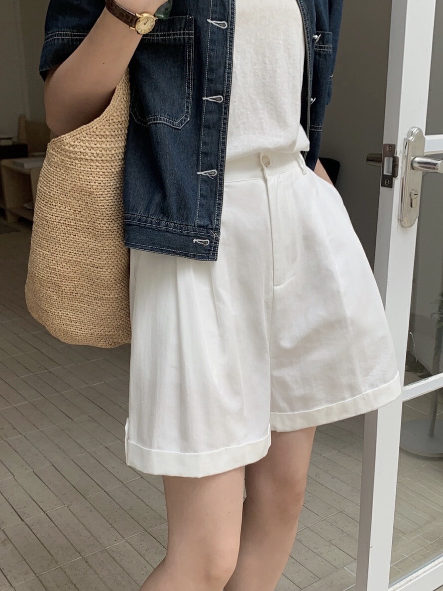 HER直郵韓國代購女裝新款人氣時尚職業休閑熱賣24春夏短褲HIPTIQUE短褲
