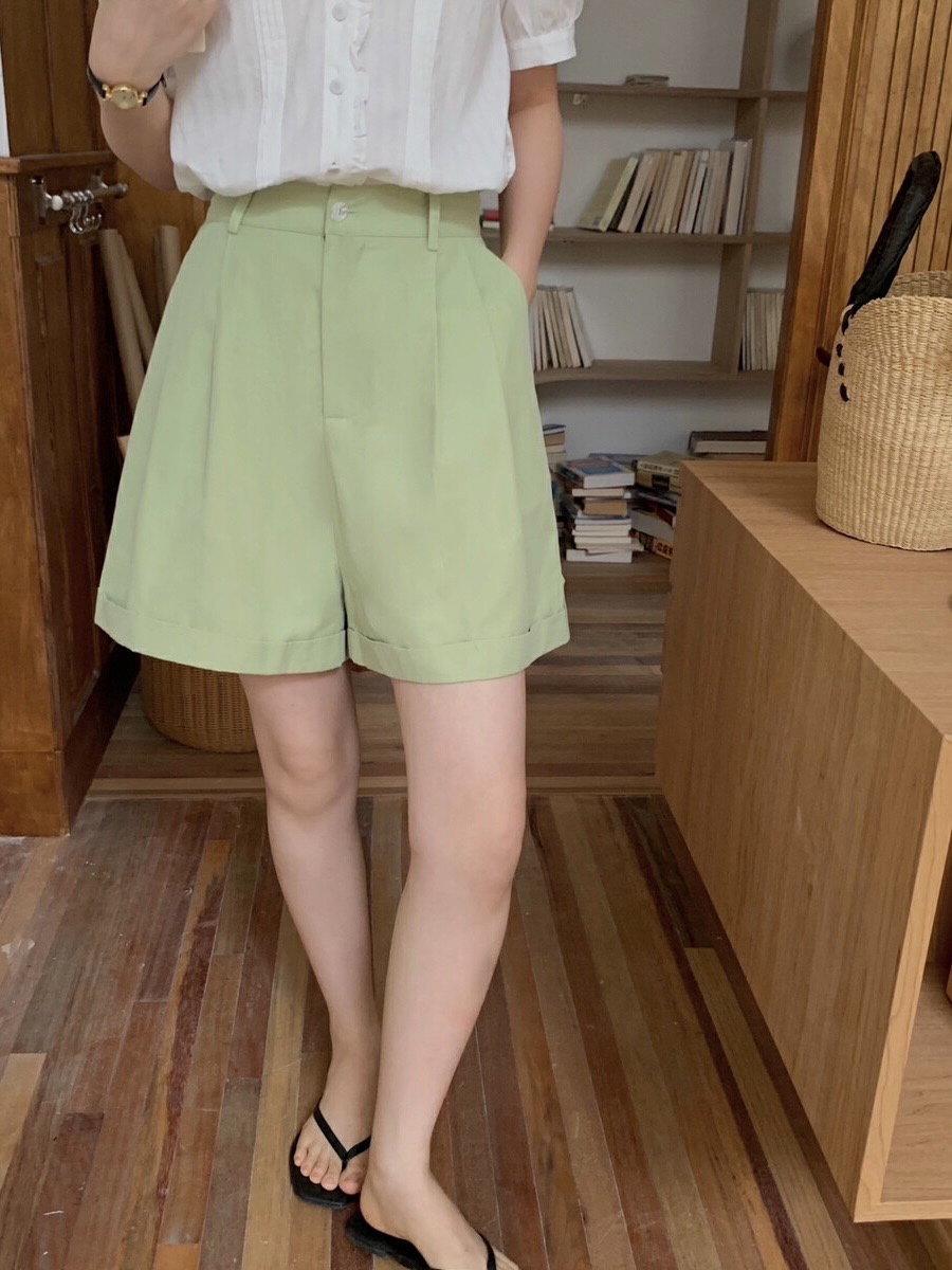 HER直郵韓國代購女裝新款人氣時尚職業休閑熱賣24春夏短褲HIPTIQUE短褲圖色2