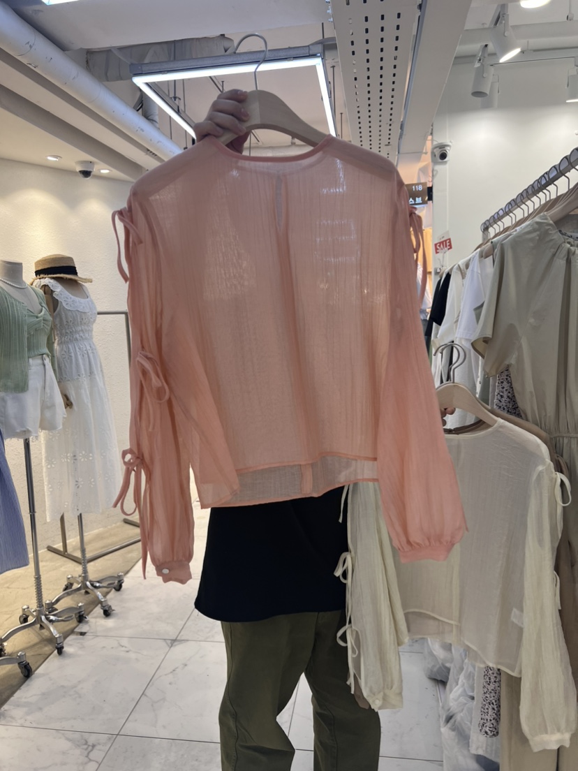 LOOSB直郵韓國代購女裝新品推薦休閑24春夏熱賣襯衫蕾絲衫LOOSB襯衫/蕾絲衫圖色2
