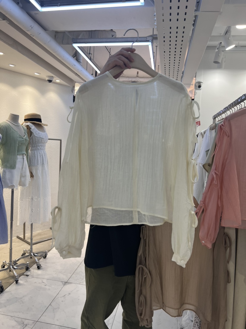 LOOSB直郵韓國代購女裝新品推薦休閑24春夏熱賣襯衫蕾絲衫LOOSB襯衫/蕾絲衫圖色3