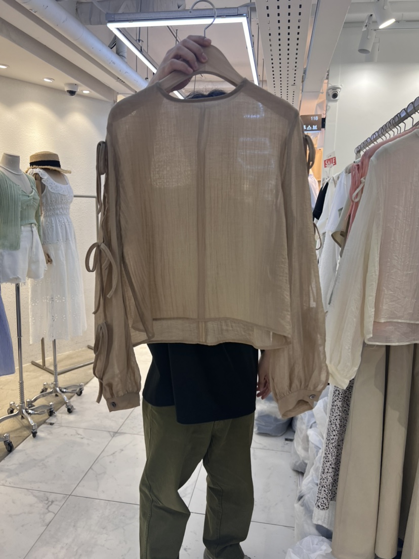 LOOSB直郵韓國代購女裝新品推薦休閑24春夏熱賣襯衫蕾絲衫LOOSB襯衫/蕾絲衫圖色4