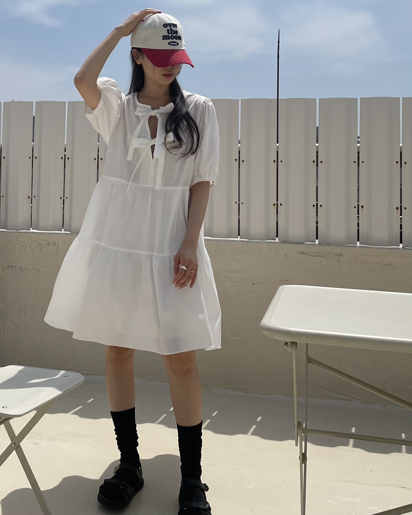 Magie韓國直郵東大門代購女裝新款休閑職業人氣推薦真品連衣裙VI A連衣裙