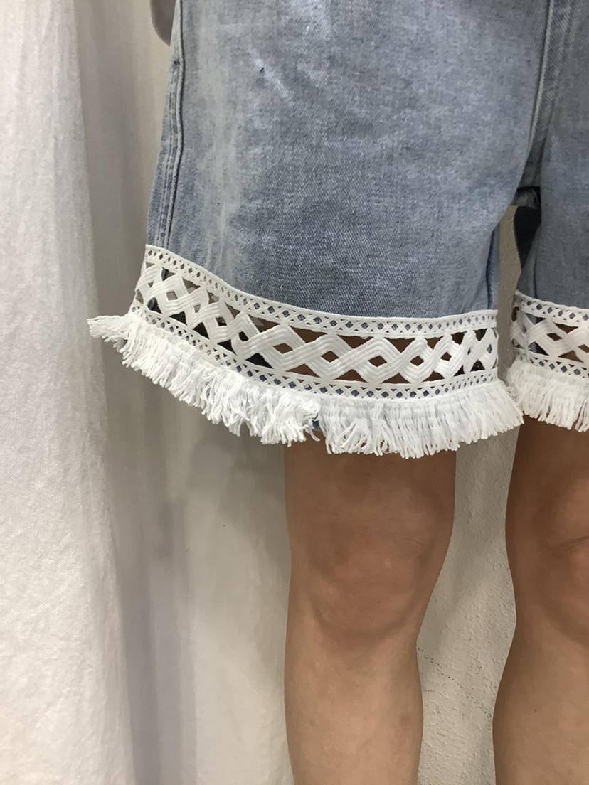 O MARIE直郵韓國代購女裝新款熱賣24春夏休閑推薦短褲流蘇O'MARIE短褲