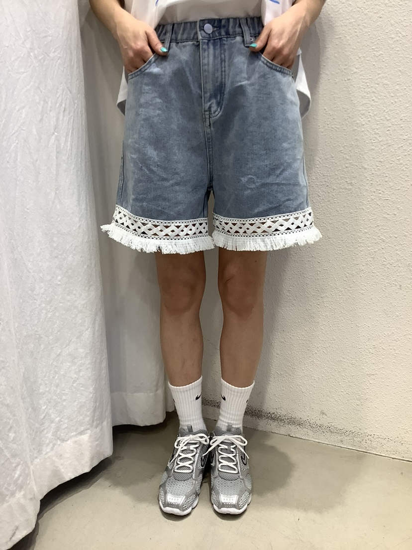 O MARIE直郵韓國代購女裝新款熱賣24春夏休閑推薦短褲流蘇O'MARIE短褲