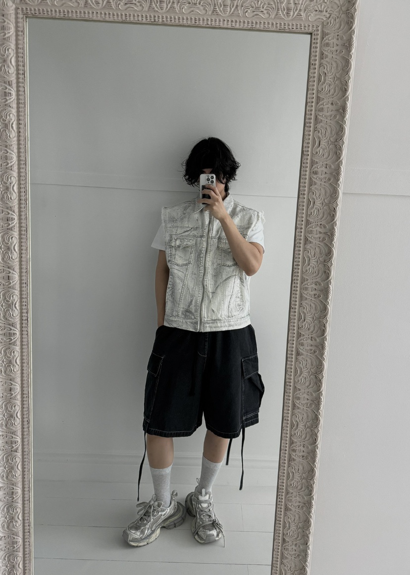 OUR ROOM-男裝韓國直郵東大門代購女裝新品休閑短褲工裝褲OUR ROOM短褲