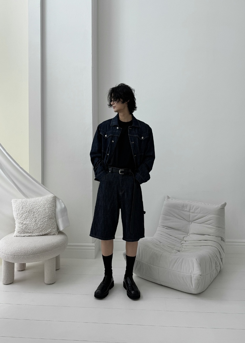 OUR ROOM-男裝韓國直郵東大門代購女裝新款人氣時尚夾克亞麻Our Room/Our Wave夾克