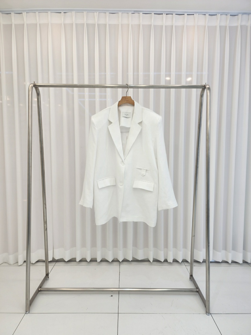 THE FIRST-Q韓國直郵東大門代購女裝新品24春夏西裝西服亞麻THE FIRST-Q西裝/西服圖色2