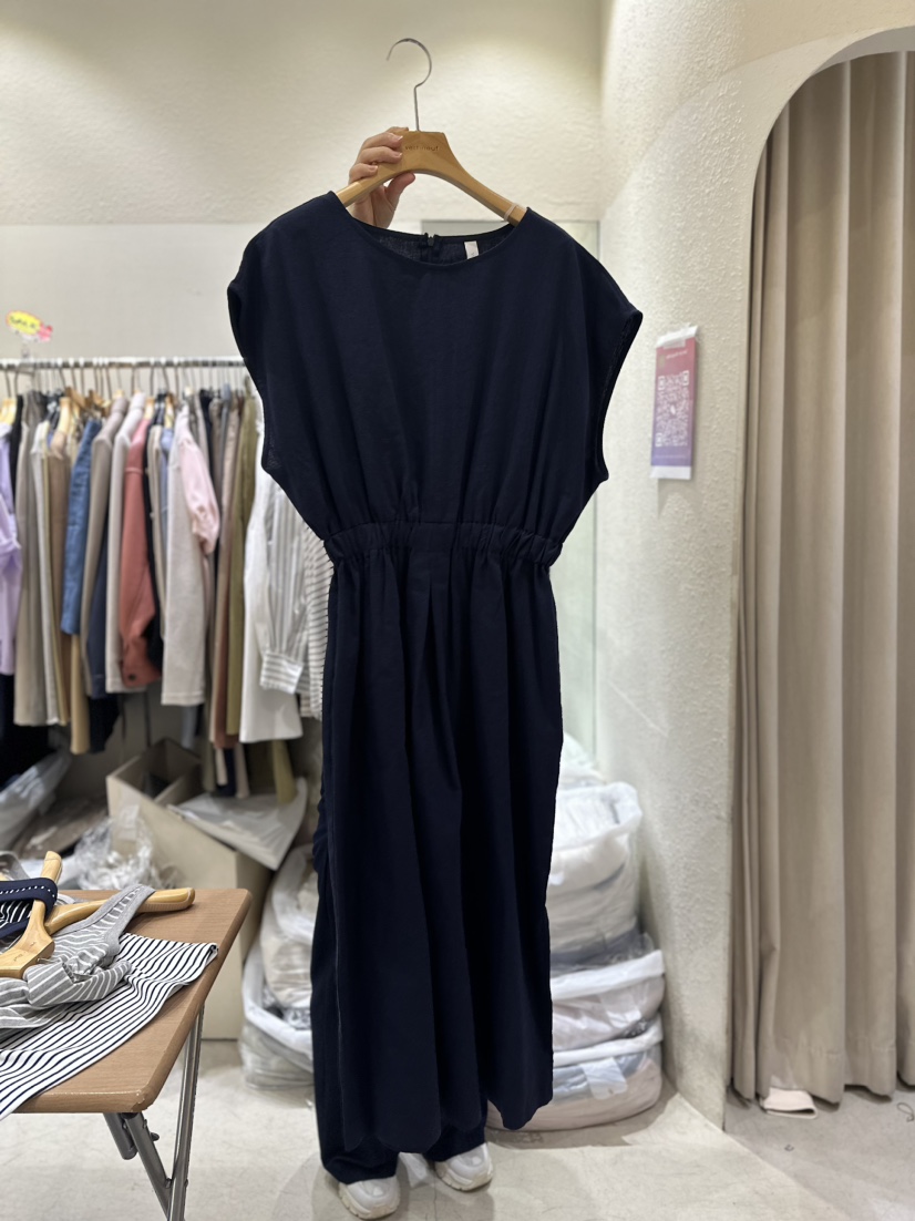 VERT NEUF韓國直郵女裝新品24春夏熱賣真品人氣連衣裙亞麻VERT NEUF連衣裙圖色2