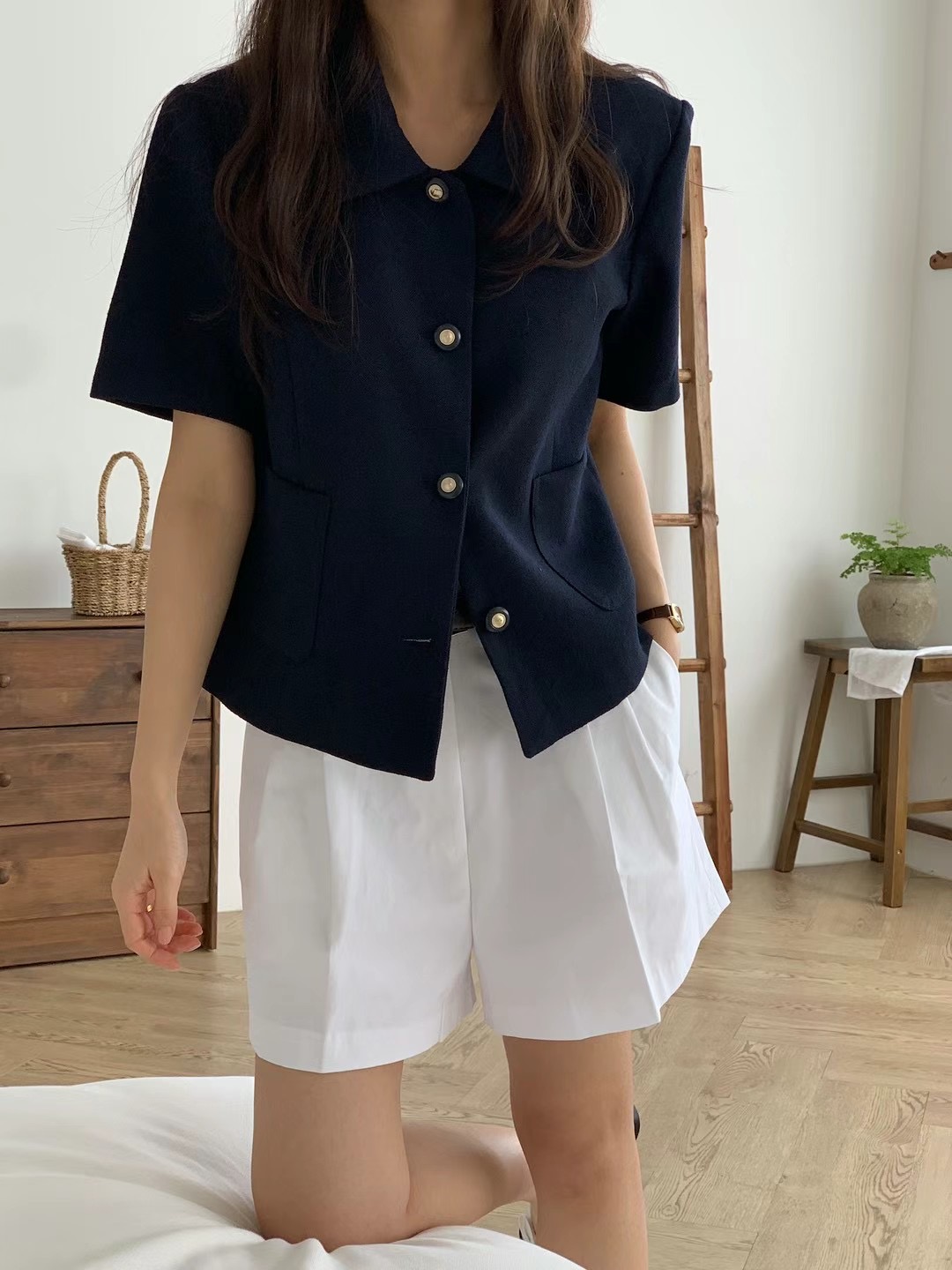 VINE韓國直郵女裝新品推薦職業24春夏人氣時尚休閑熱賣夾克VINE夾克圖色1