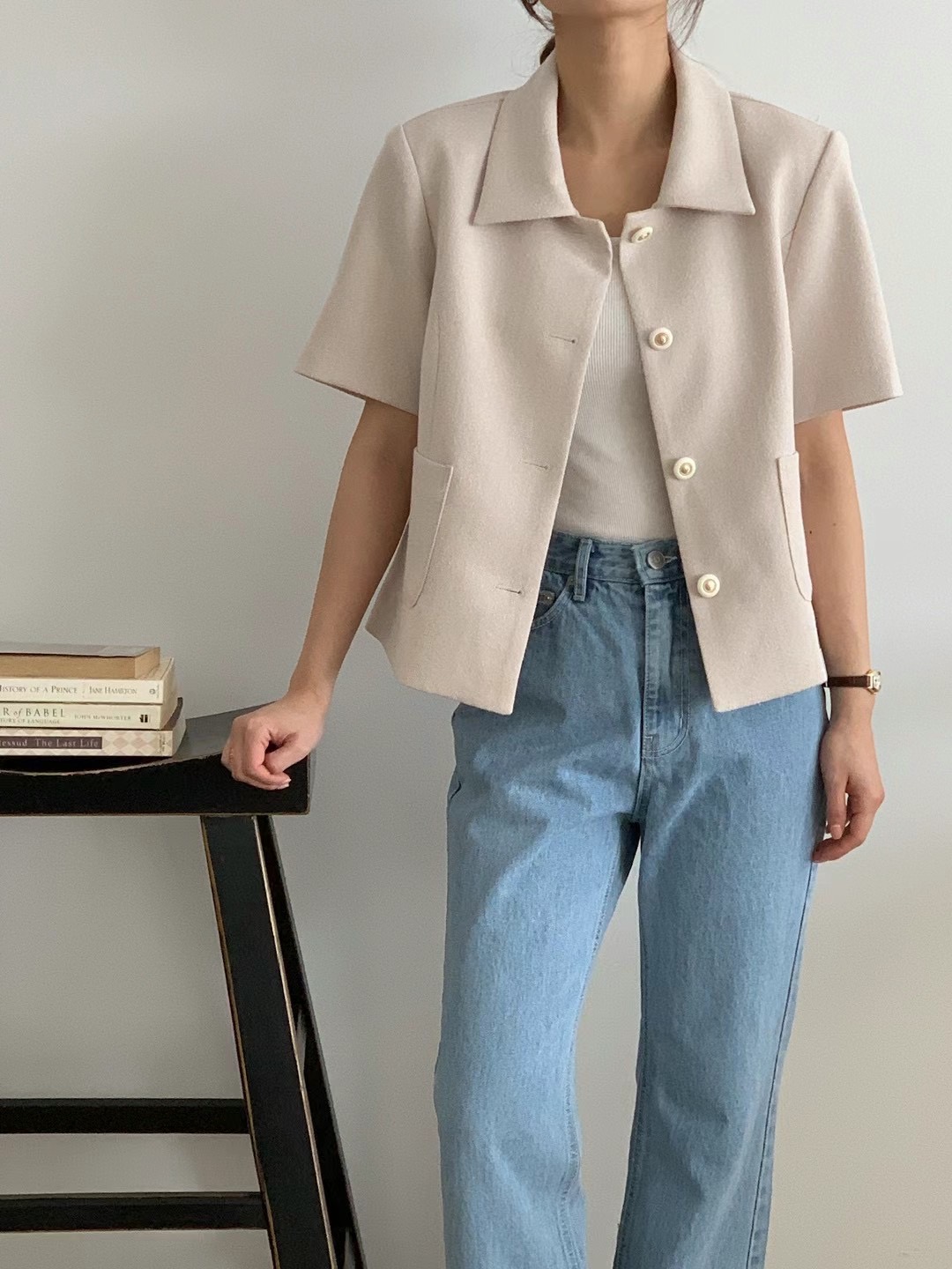 VINE韓國直郵女裝新品推薦職業24春夏人氣時尚休閑熱賣夾克VINE夾克圖色2