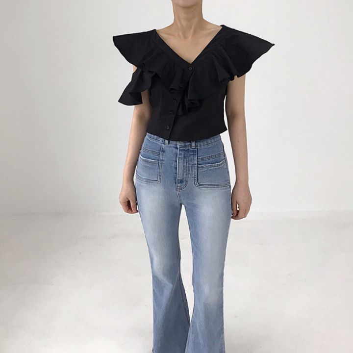 2TWO MOON直郵韓國代購女裝新品人氣職業熱賣24春夏襯衫蕾絲衫2TWO MOON襯衫/蕾絲衫