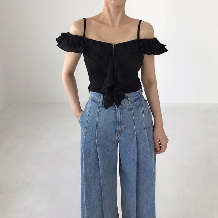 2TWO MOON韓國直郵東大門代購女裝新款時尚職業24春夏吊帶背心2TWO MOON吊帶/背心