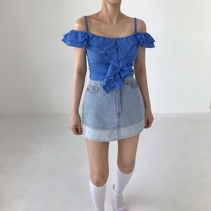 2TWO MOON韓國直郵東大門代購女裝新款時尚職業24春夏吊帶背心2TWO MOON吊帶/背心