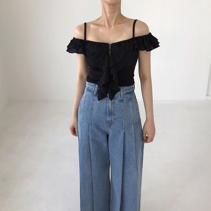 2TWO MOON韓國直郵東大門代購女裝新款時尚職業24春夏吊帶背心2TWO MOON吊帶/背心