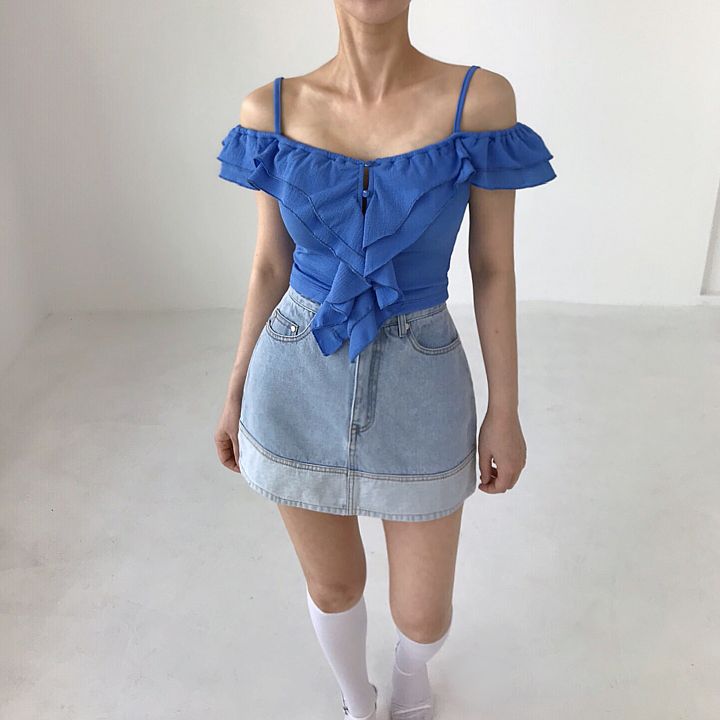 2TWO MOON韓國直郵東大門代購女裝新款時尚職業24春夏吊帶背心2TWO MOON吊帶/背心
