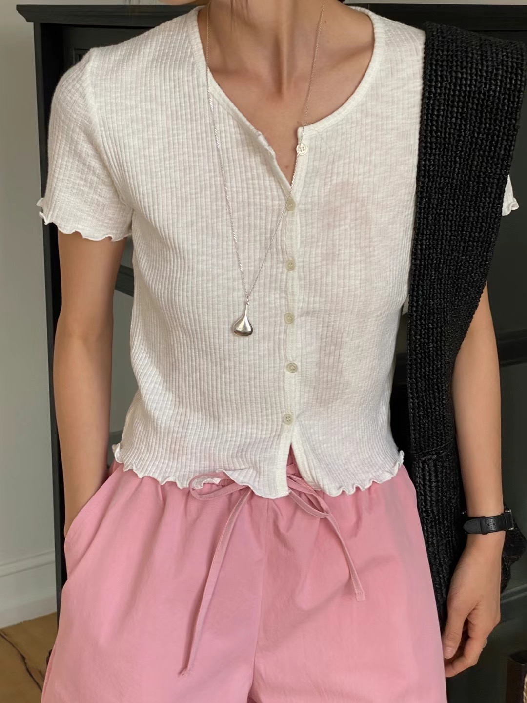 BABY PUSH韓國直郵東大門實拍女裝新品休閑時尚職業針織衫BABY PUSH針織衫