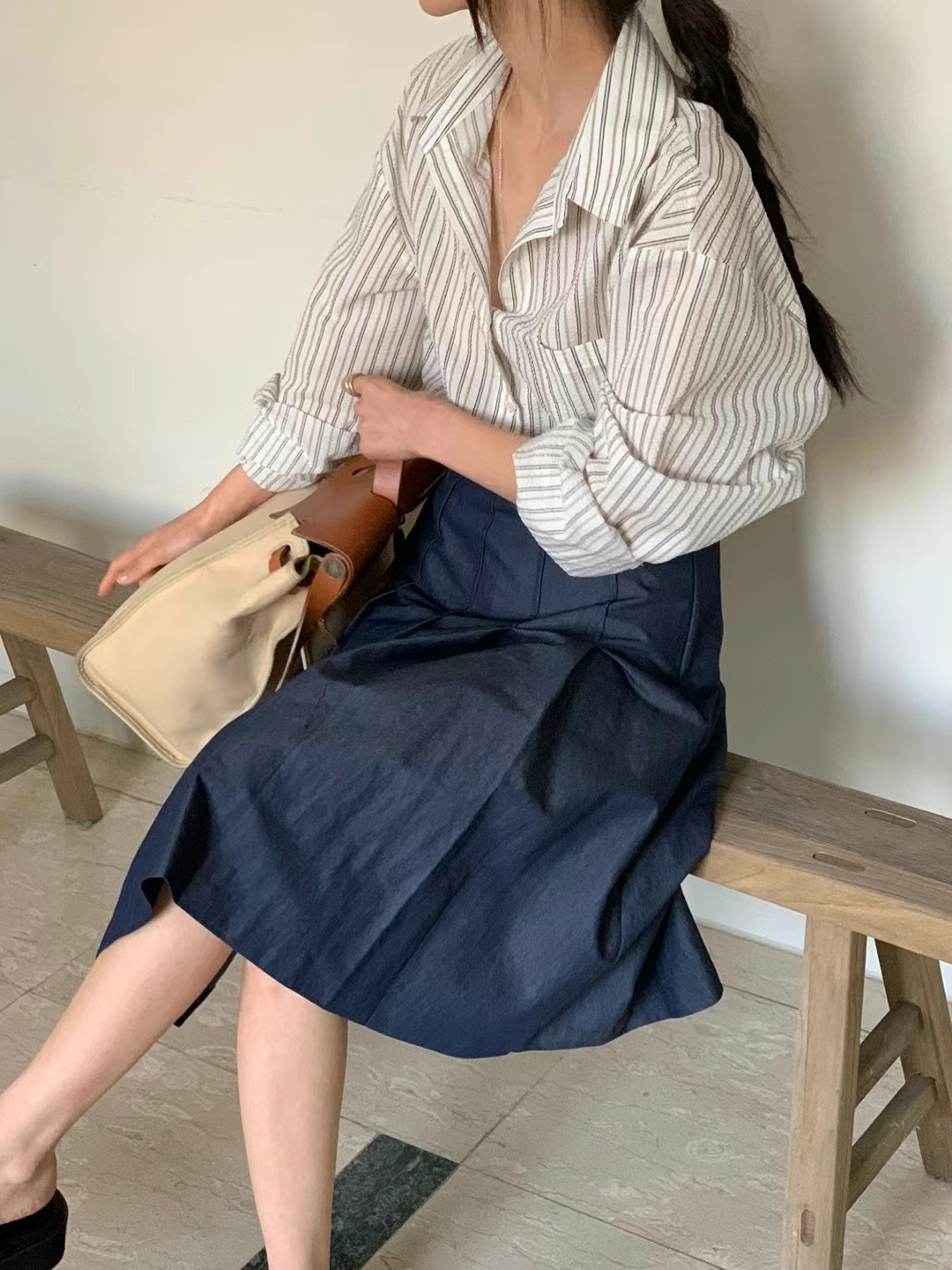 BABY PUSH韓國直郵東大門代購女裝新品真品時尚襯衫蕾絲衫BABY PUSH襯衫/蕾絲衫