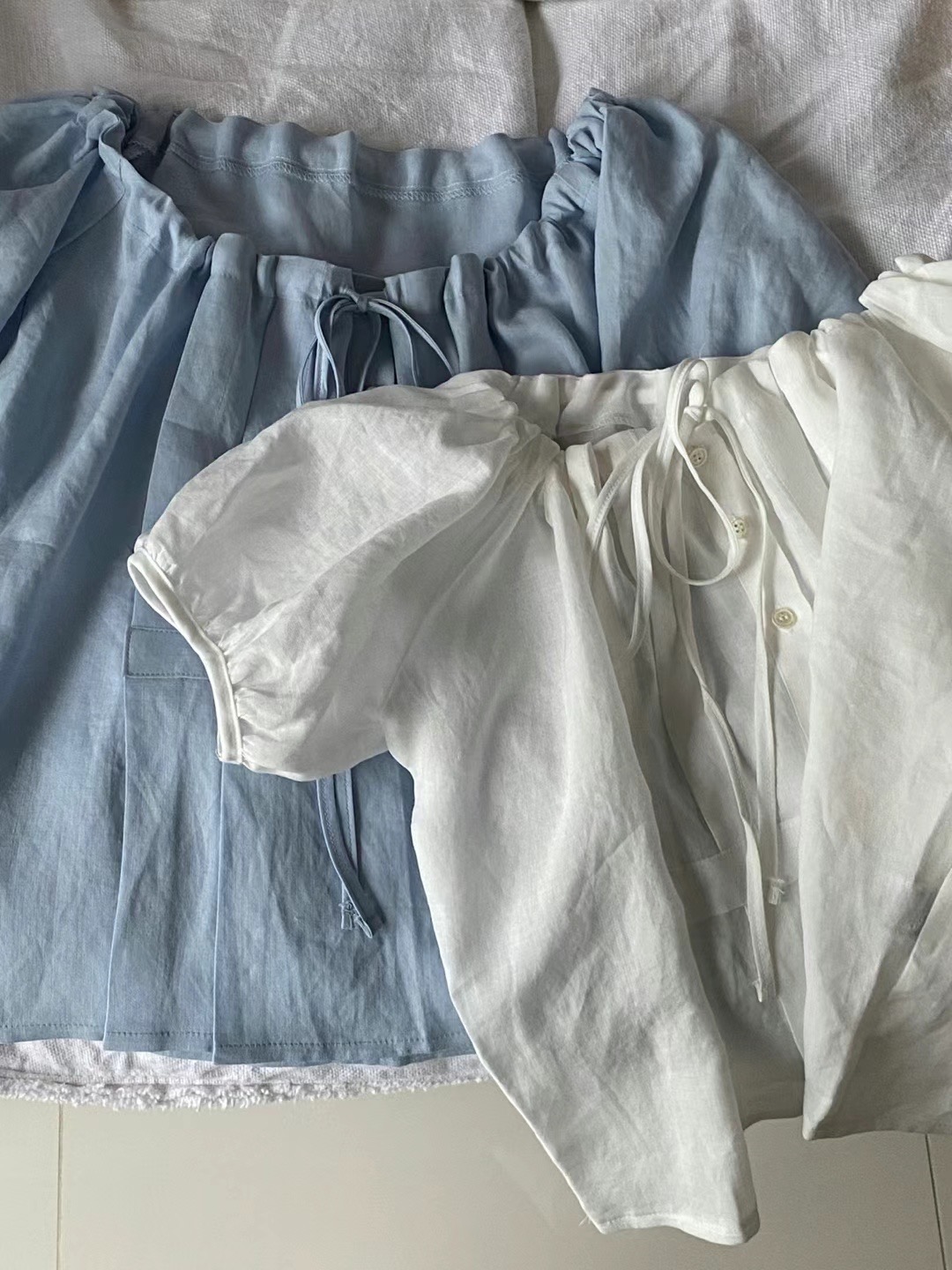 BABY PUSH直郵韓國代購女裝新品時尚熱賣24春夏襯衫蕾絲衫BABY PUSH襯衫/蕾絲衫