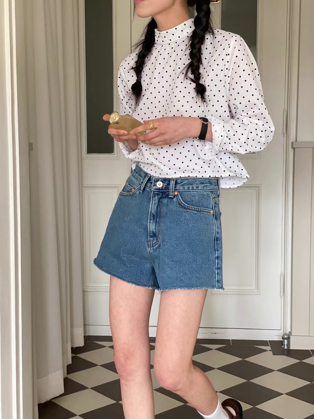 BABY PUSH韓國直郵女裝新款人氣推薦熱賣真品休閑襯衫蕾絲衫BABY PUSH襯衫/蕾絲衫圖色2