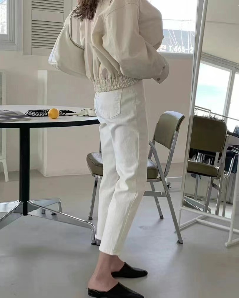 DEEP直郵韓國代購女裝新款職業休閑24春夏人氣推薦牛仔褲DEEP牛仔褲