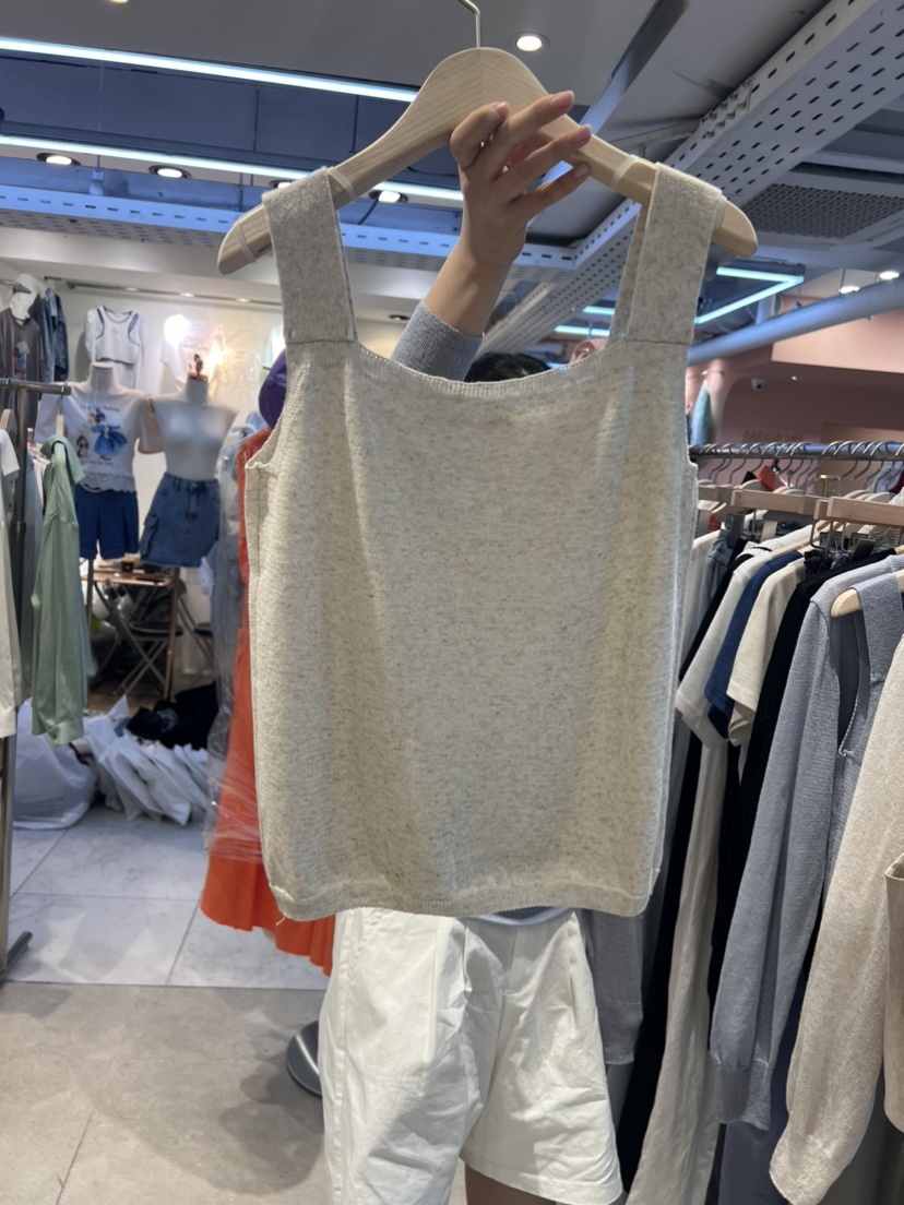JuA直郵韓國代購女裝新款熱賣時尚休閑人氣職業吊帶背心亞麻JUA吊帶/背心