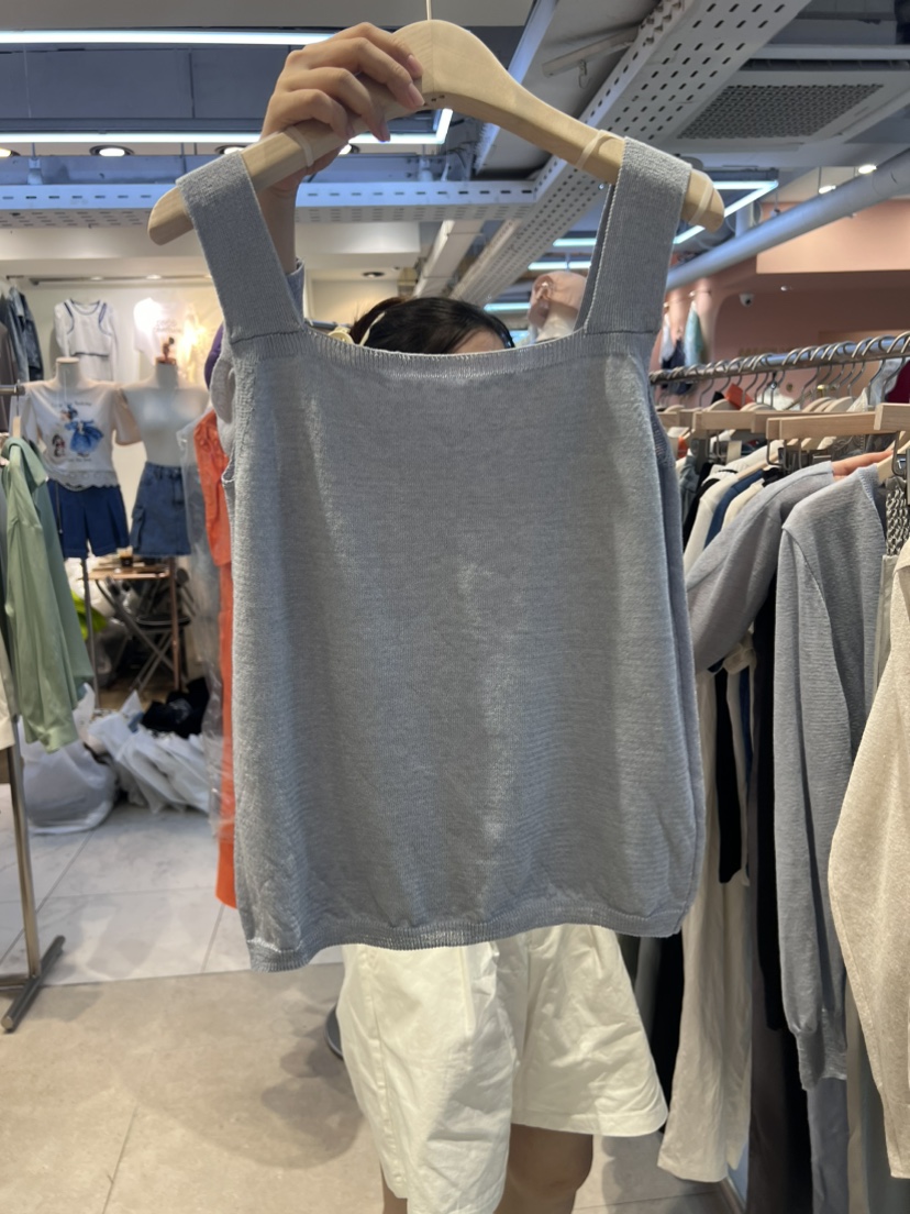 JuA直郵韓國代購女裝新款熱賣時尚休閑人氣職業吊帶背心亞麻JUA吊帶/背心圖色2