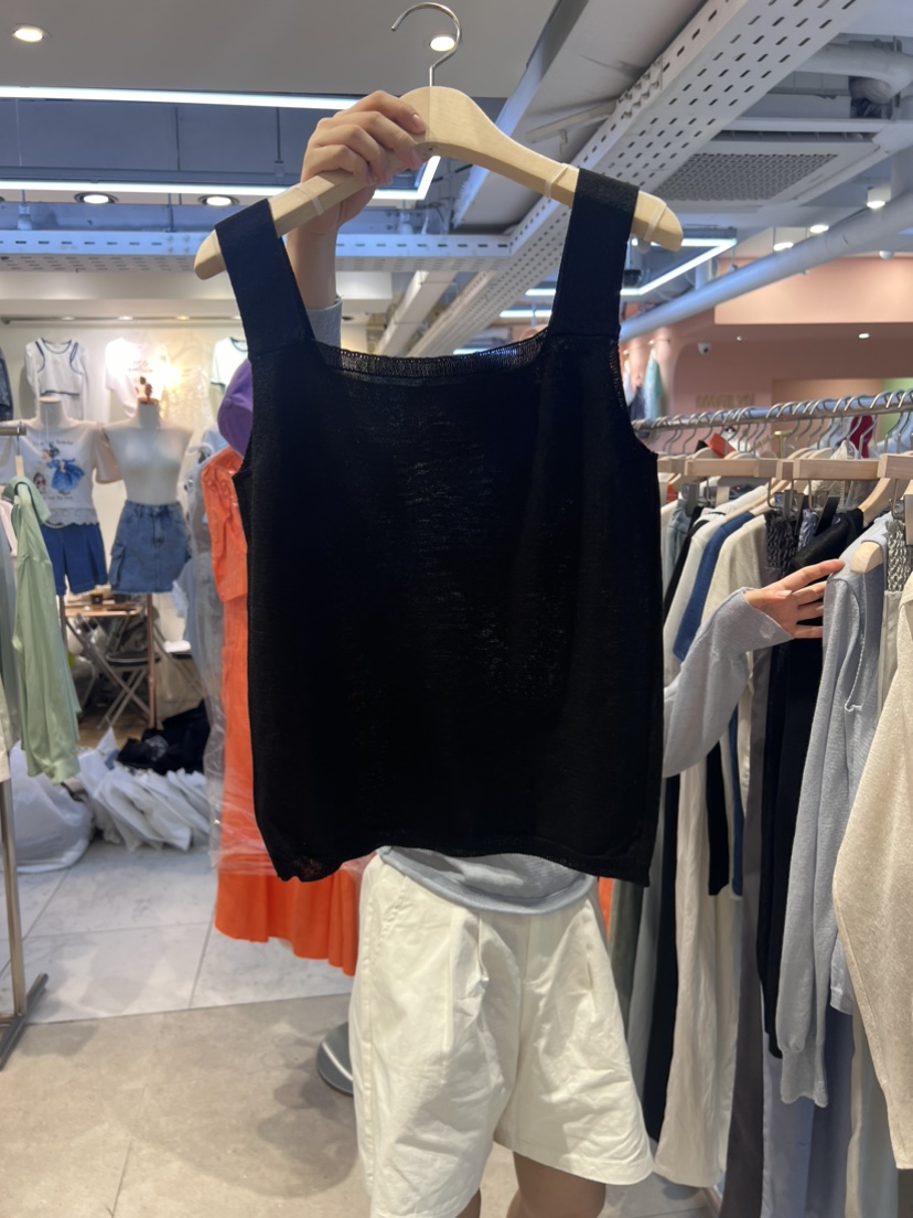 JuA直郵韓國代購女裝新款熱賣時尚休閑人氣職業吊帶背心亞麻JUA吊帶/背心圖色3
