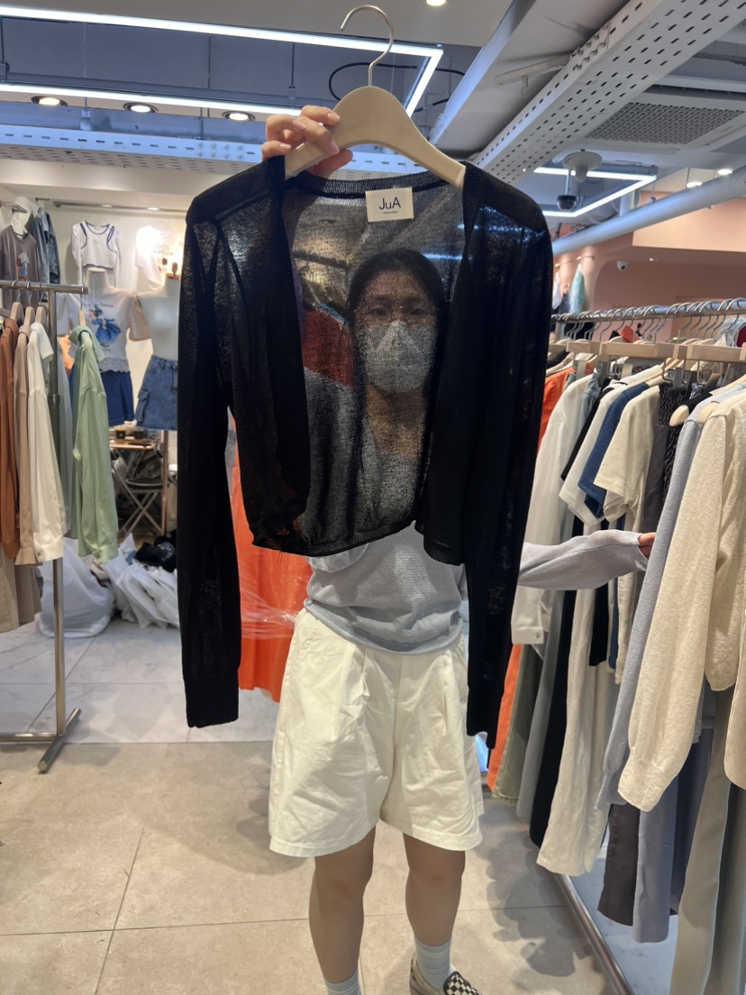 JuA韓國直郵東大門實拍女裝新品熱賣推薦休閑24春夏針織衫亞麻JUA針織衫圖色3