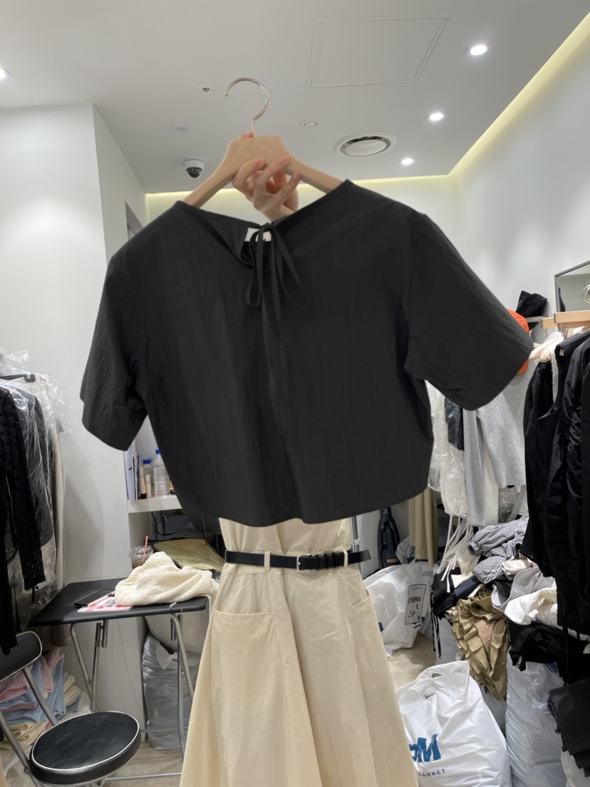 LEAP韓國直郵東大門代購女裝新品熱賣時尚休閑24春夏真品T恤NINESQUAREDT恤