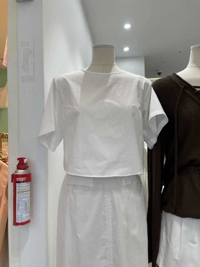 LEAP韓國直郵東大門代購女裝新品熱賣時尚休閑24春夏真品T恤NINESQUAREDT恤