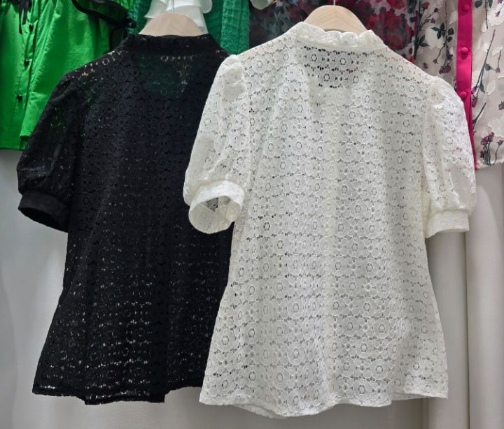 SUGAR直郵韓國代購女裝新品時尚真品休閑24春夏襯衫蕾絲衫SUGAR襯衫/蕾絲衫