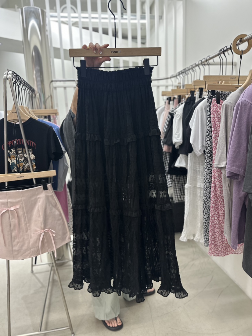 VENEFIT韓國直郵東大門實拍女裝新款真品24春夏時尚職業長裙VENEFIT/JENNIE長裙圖色2