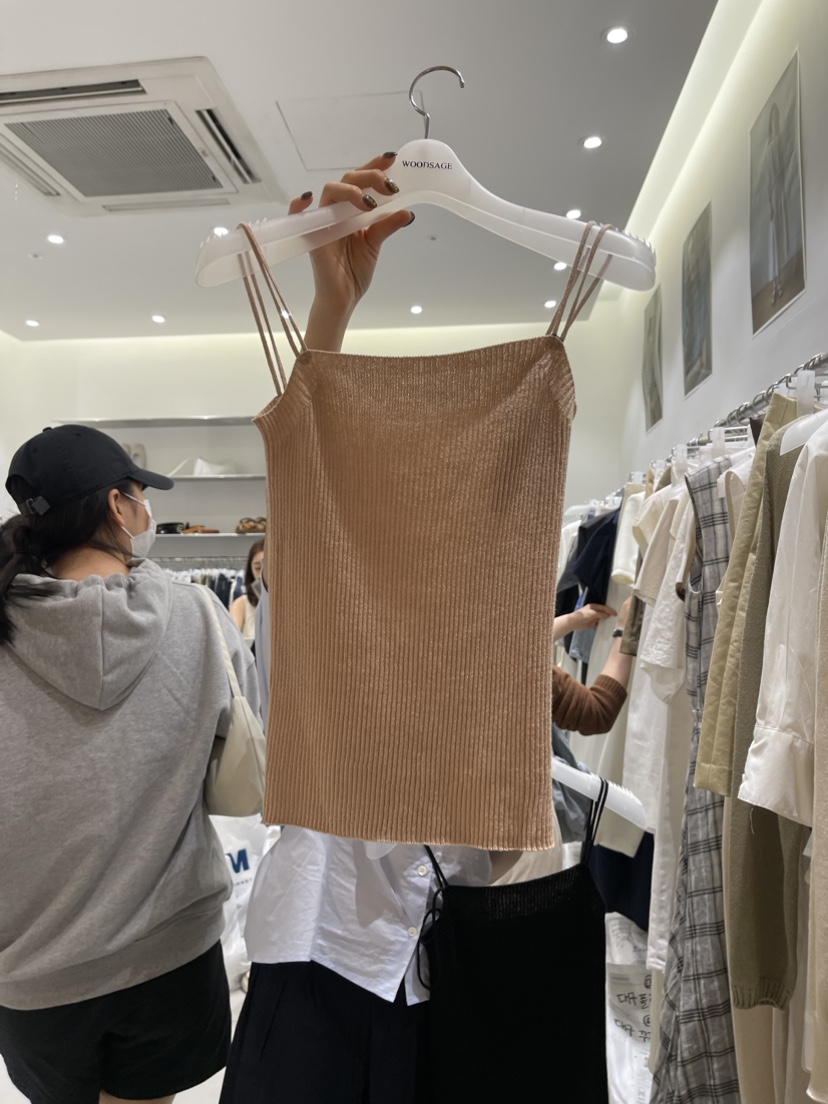 WOOD SAGE韓國直郵東大門代購女裝新款時尚職業推薦吊帶背心WOOD SAGE吊帶/背心圖色2