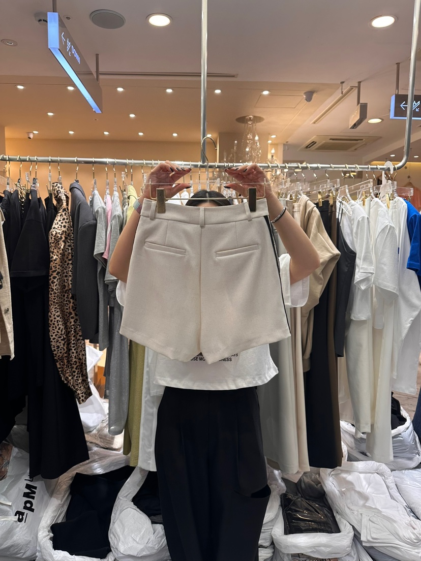 Workshop韓國直郵女裝新款人氣時尚休閑真品職業推薦24春夏短褲Work_shop短褲