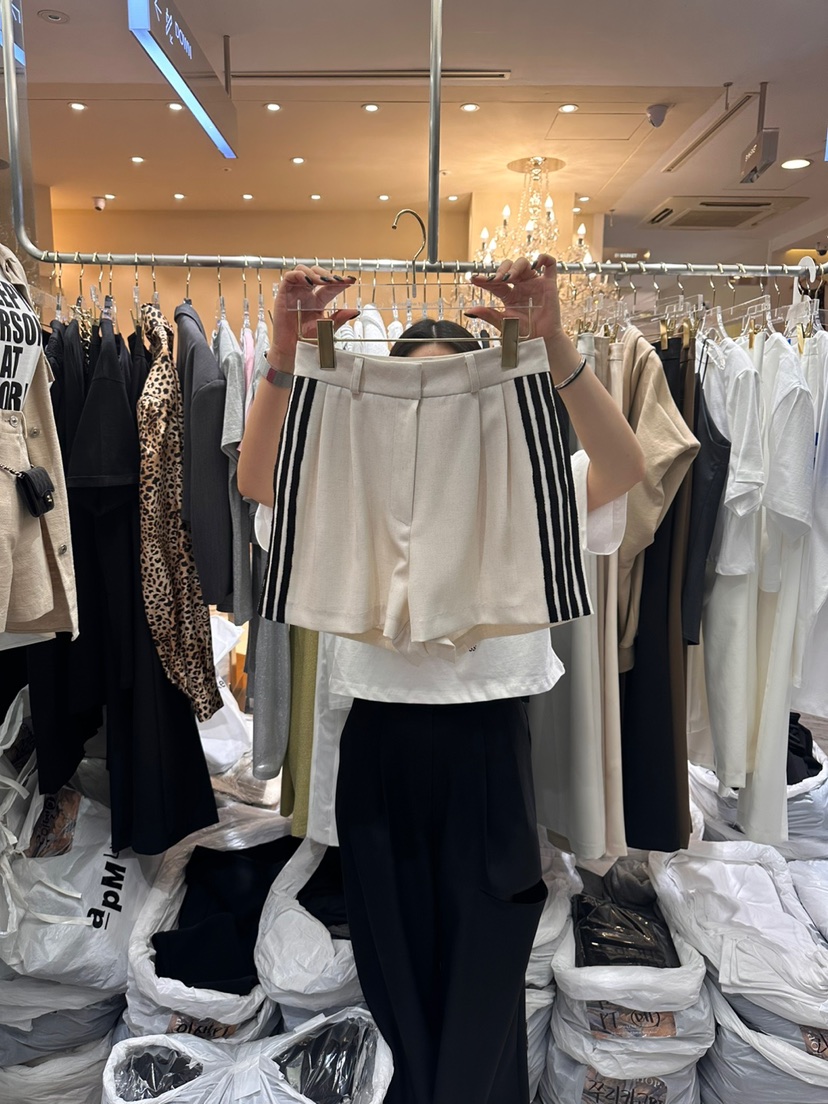 Workshop韓國直郵女裝新款人氣時尚休閑真品職業推薦24春夏短褲Work_shop短褲