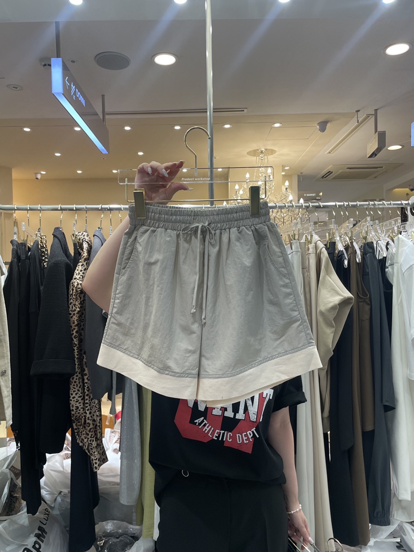 Workshop韓國直郵女裝新款24春夏熱賣休閑真品推薦時尚短褲Work_shop短褲