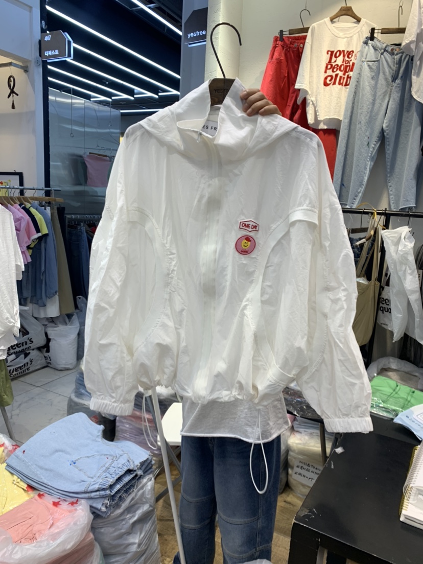 YESFREE韓國直郵東大門實拍女裝新款時尚熱賣24春夏休閑夾克YESFREE夾克