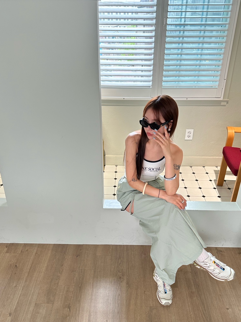 ZERO ZERO韓國直郵女裝新款時尚熱賣休閑職業人氣長裙蕾絲ASHTOE長裙