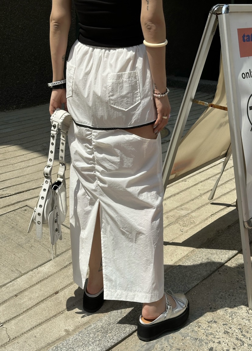 ZERO ZERO韓國直郵女裝新款時尚熱賣休閑職業人氣長裙蕾絲ASHTOE長裙