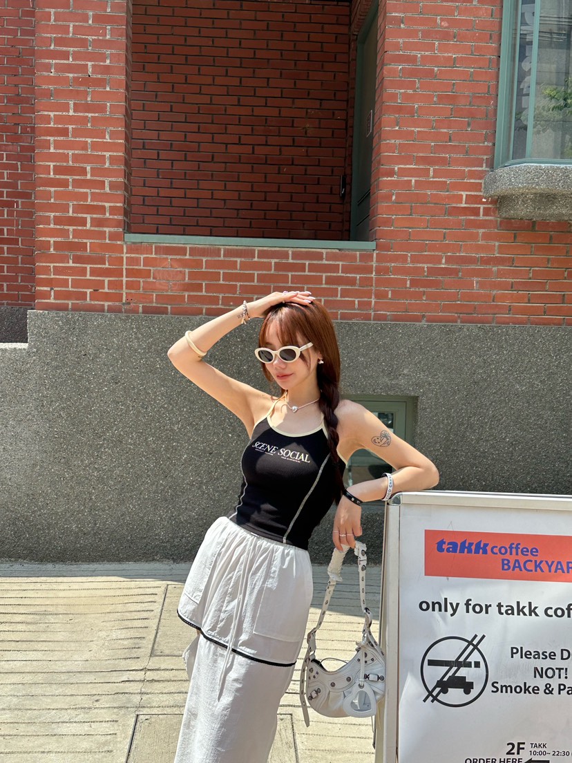 ZERO ZERO韓國直郵女裝新品熱賣職業24春夏人氣吊帶背心ASHTOE吊帶/背心
