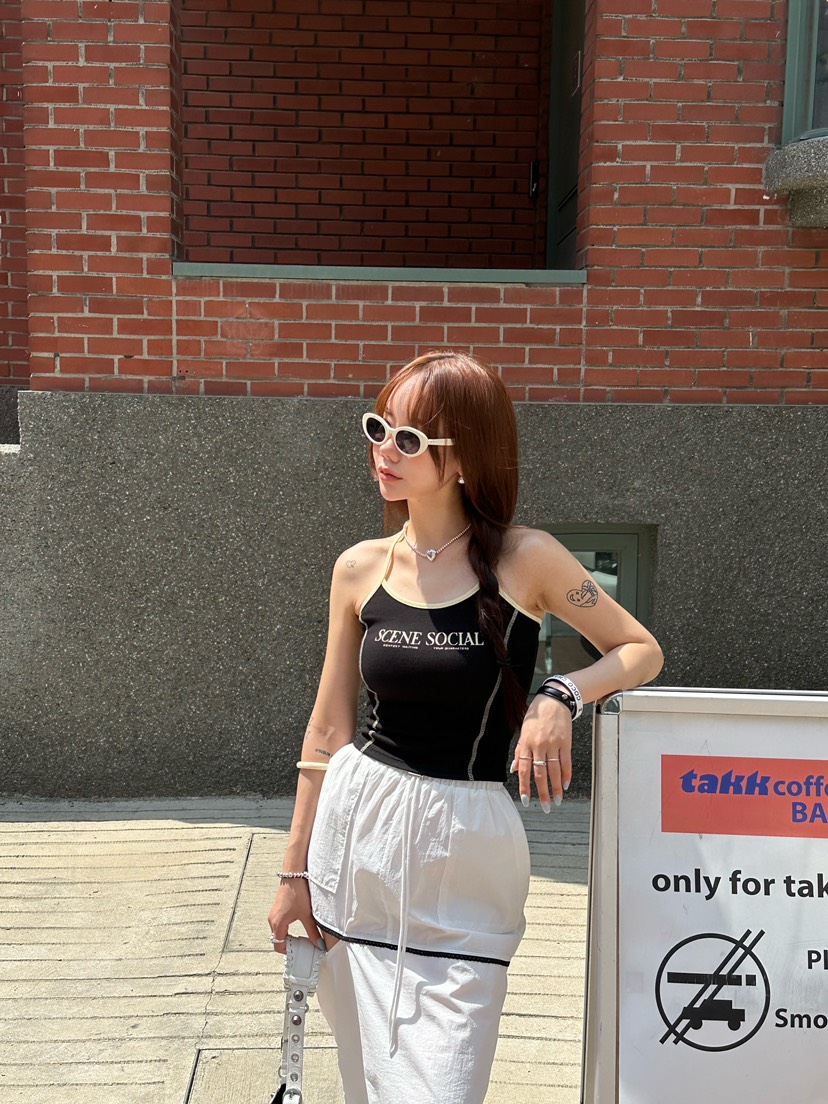 ZERO ZERO韓國直郵女裝新品熱賣職業24春夏人氣吊帶背心ASHTOE吊帶/背心
